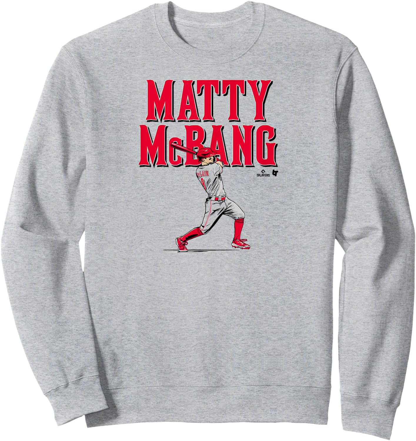 Matt McLain - Matty McBang - Cincinnati Baseball Sweatshirt - Sweatshirt | Ash