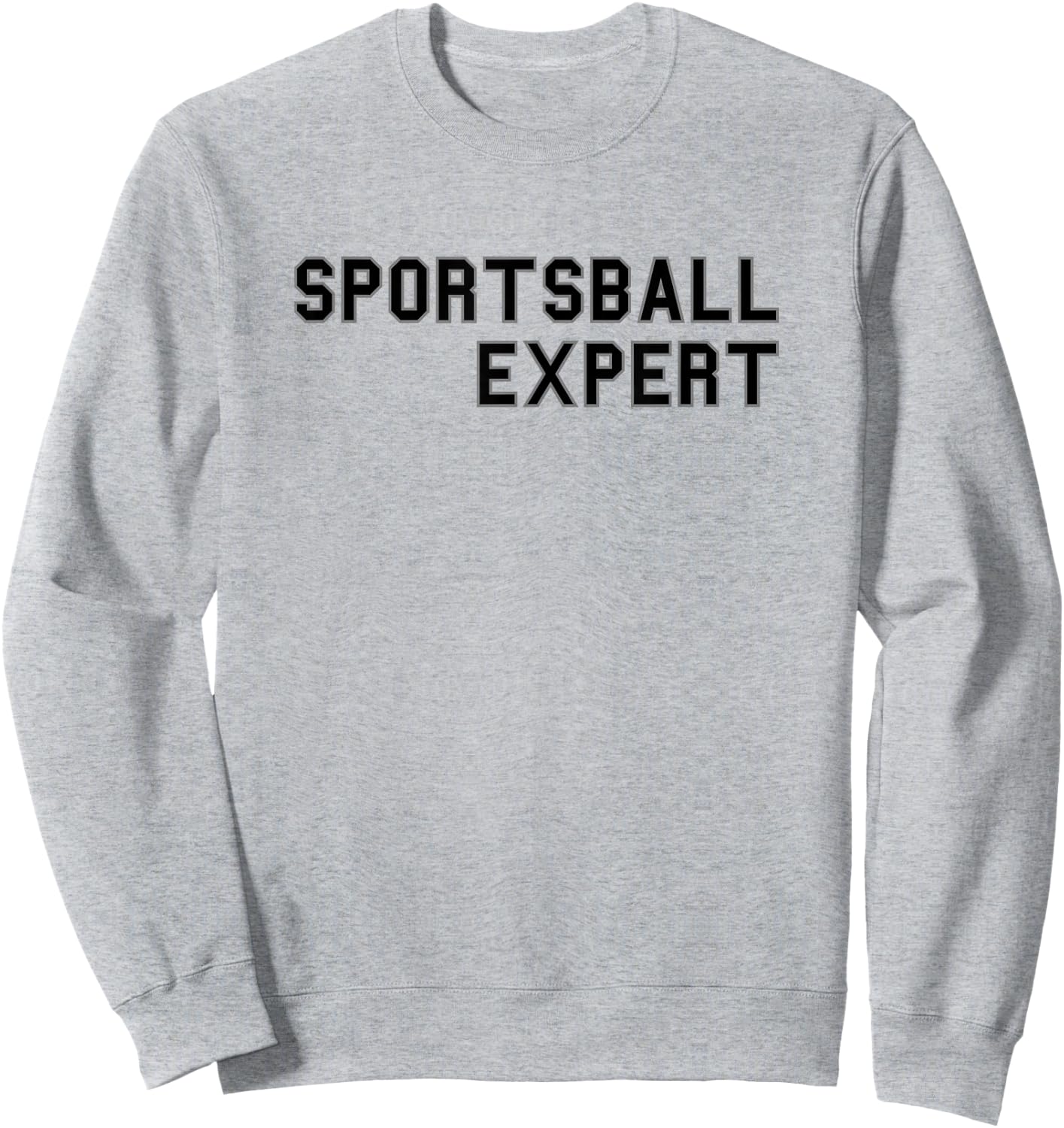 Sportsball Expert School Pride Cute Gag Funny Fan Sweatshirt - Sweatshirt | Ash