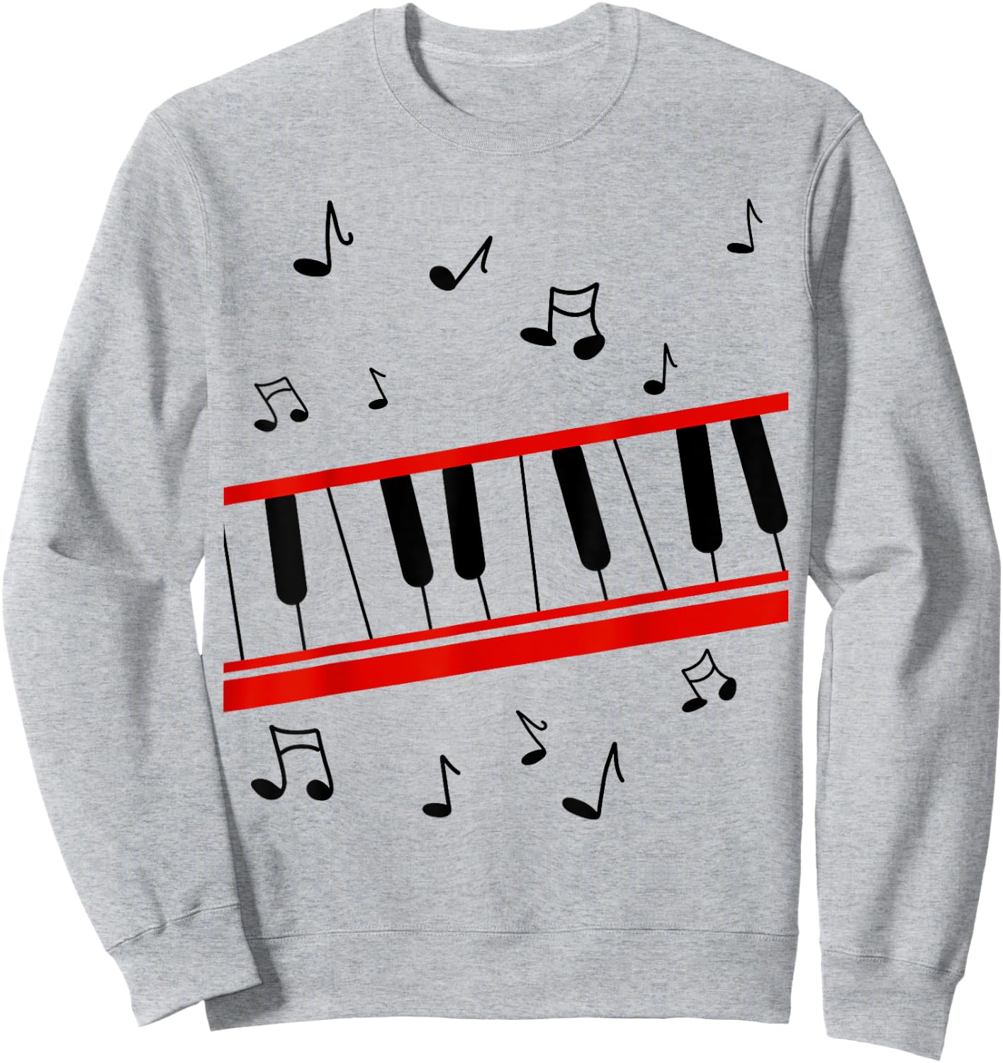 Retro 1980s Beat It Piano cartoon version Sweatshirt - Sweatshirt | Ash