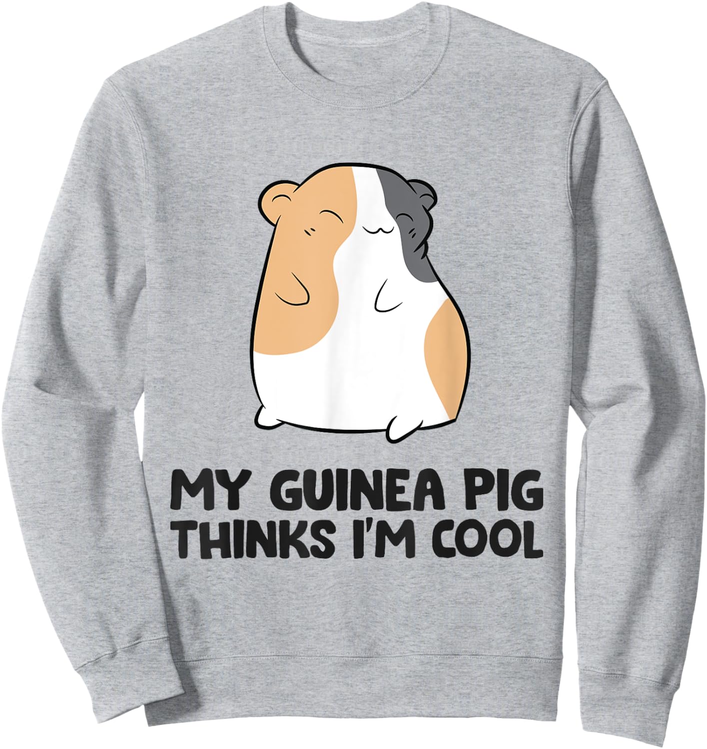 Guinea Pig Owner My Guinea Pig Thinks I'm Cool Sweatshirt - Sweatshirt | Ash