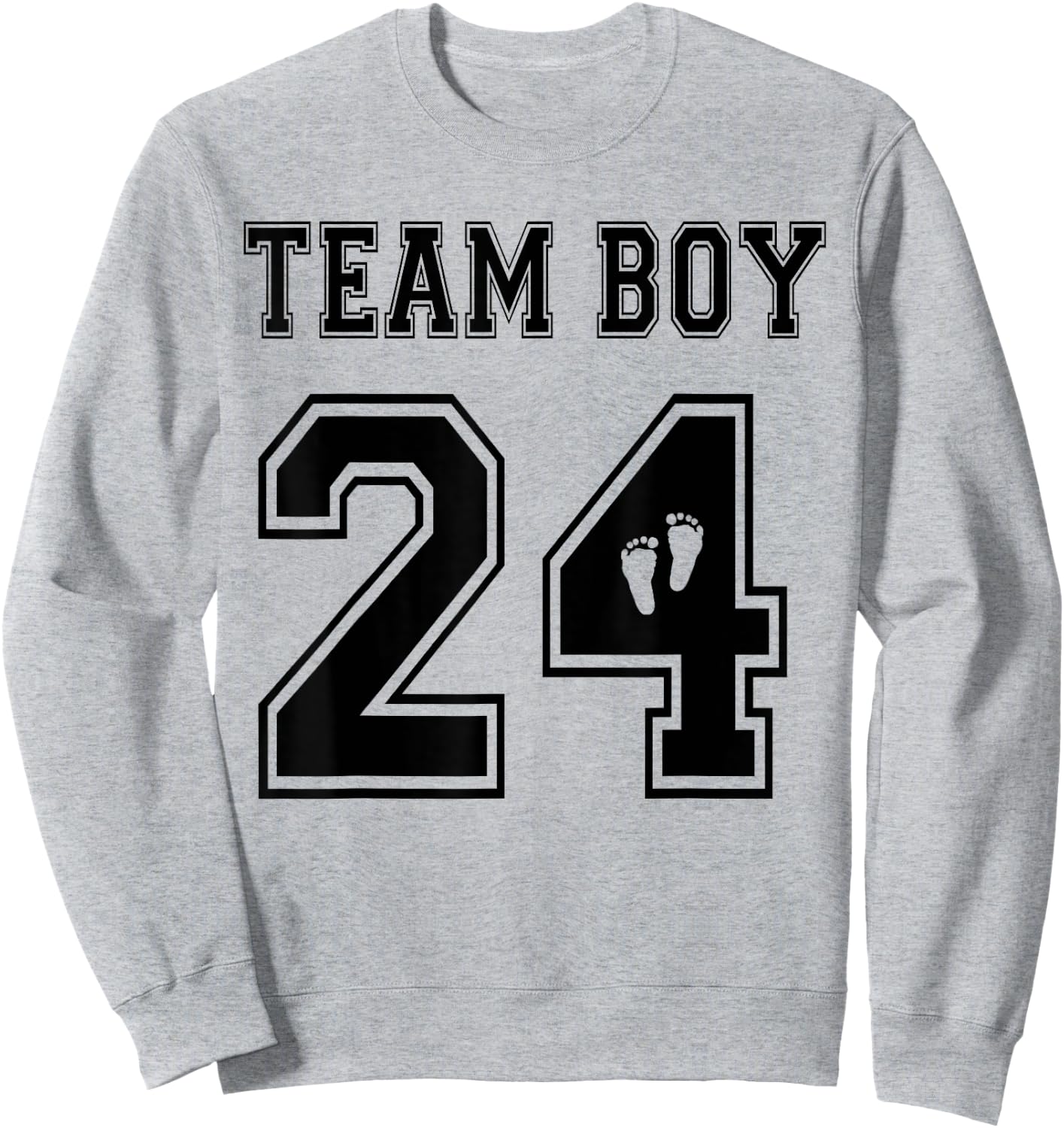 Team Boy 2024 Gender Reveal Boy Baby Shower Adoption Sweatshirt - Sweatshirt | Ash