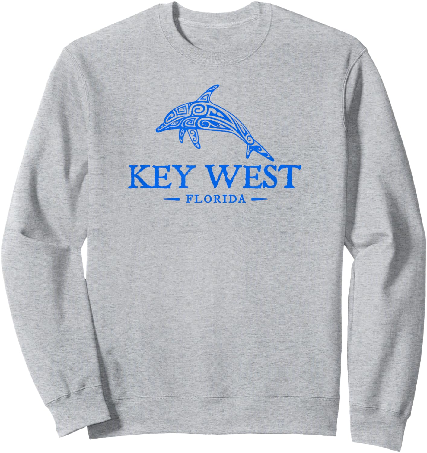 Key West Florida Dolphin Boys Girls Souvenir Sweatshirt - Sweatshirt | Ash