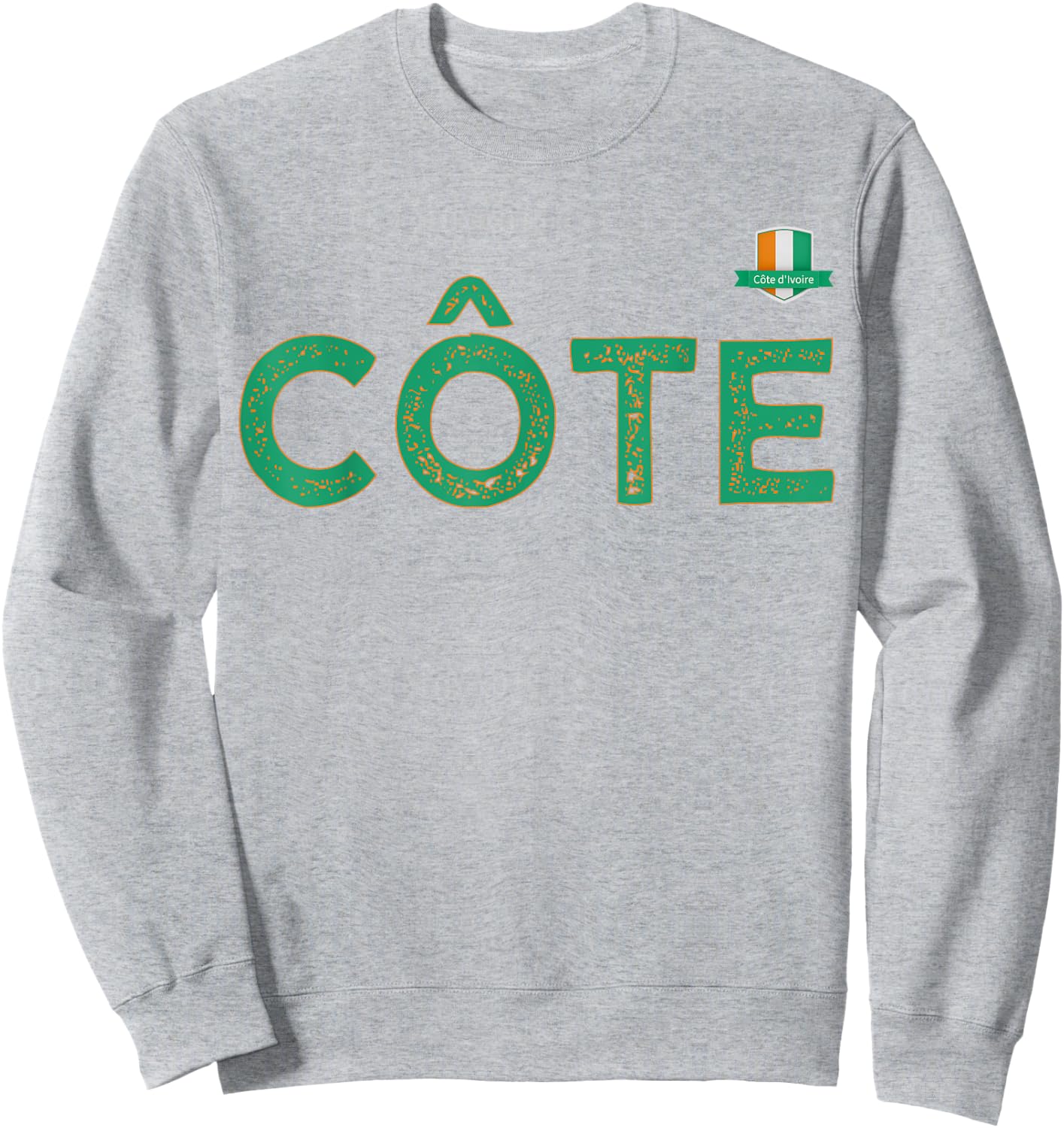 Team Flag Group apparel - Côte - Côte d'Ivoire Ivory Coast Sweatshirt - Sweatshirt | Ash