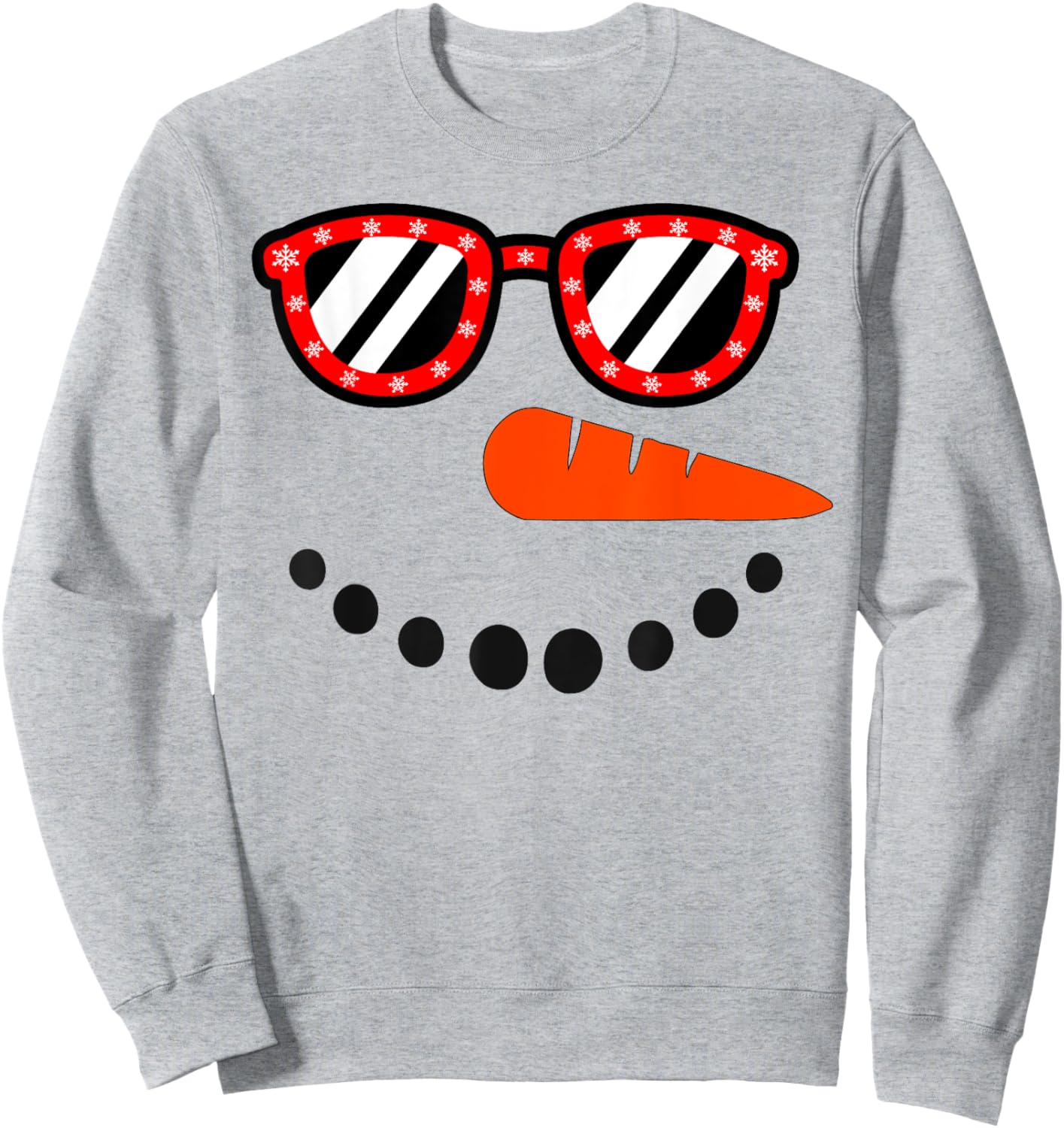Snowman Christmas Shirts Women Snowman Girls Boys Sweatshirt - Sweatshirt | Ash