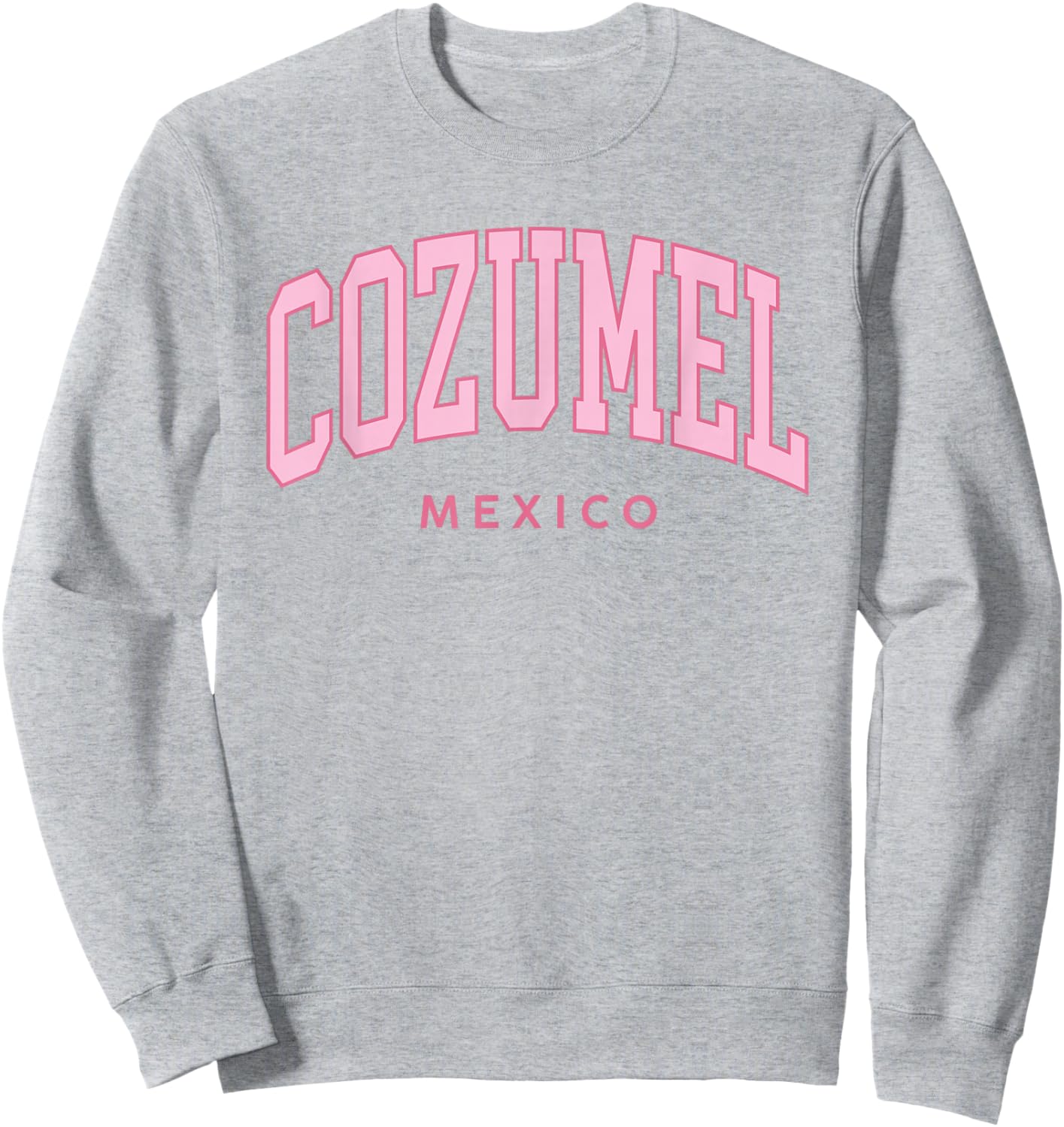 Vintage Cozumel Mexico Pink Retro Preppy Throwback Sweatshirt - Sweatshirt | Ash