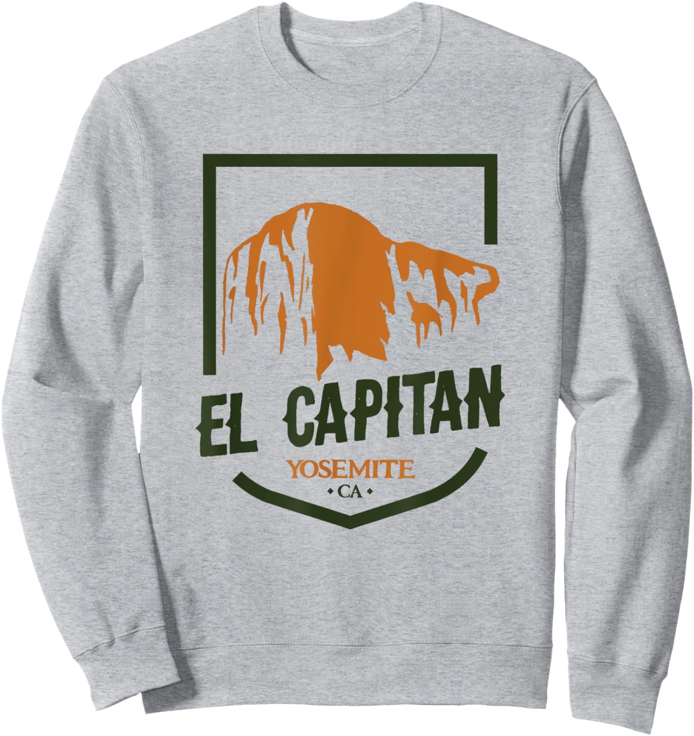 El Capitan Yosemite National Park California Climbing Sweatshirt - Sweatshirt | Ash