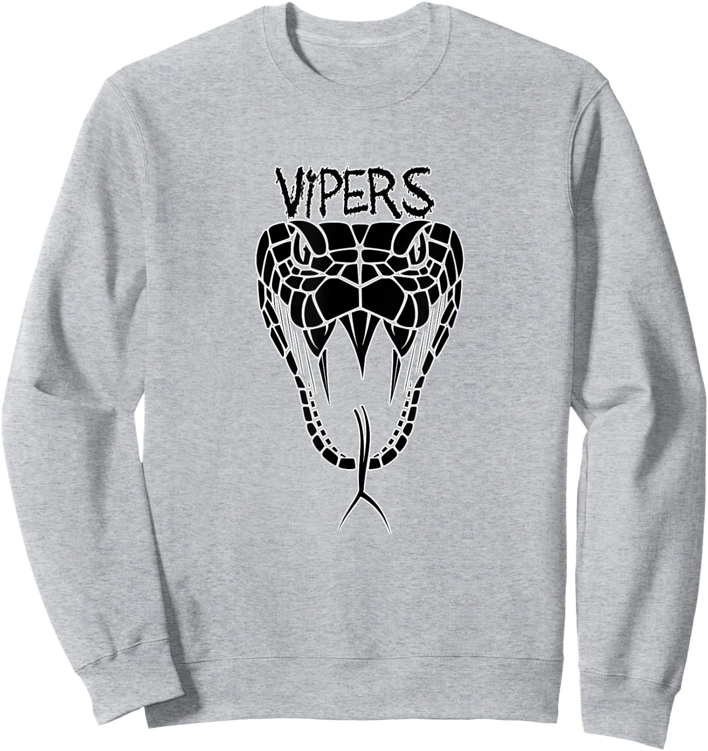 Go Vipers Football Baseball Basketball Cheer Team Fan Spirit Sweatshirt - Sweatshirt | Ash