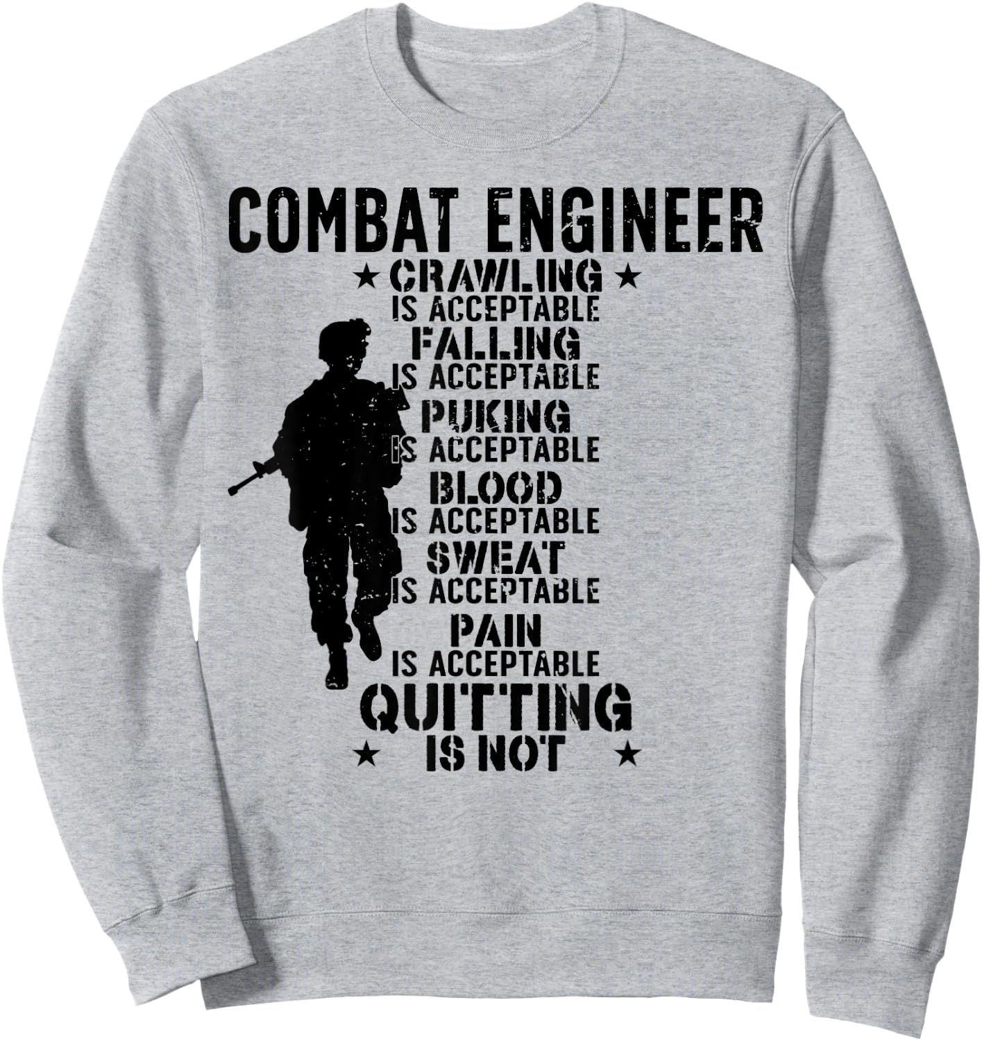 Combat Engineer Combat Engineering Sweatshirt - Sweatshirt | Ash
