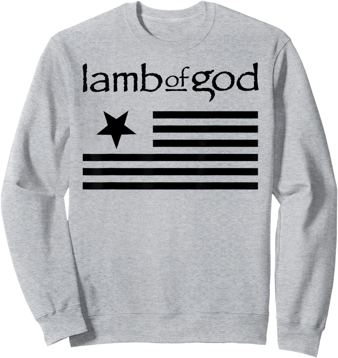 Lamb of God – Flag On White Sweatshirt - Sweatshirt | Ash