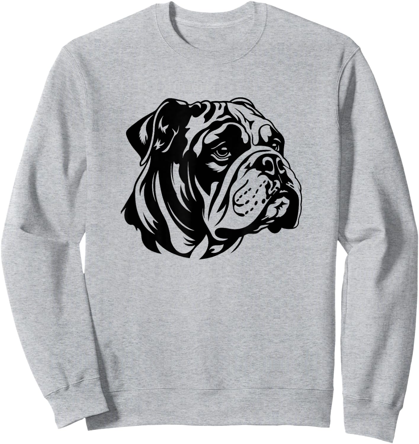 Minimalist English Bulldog Sweatshirt - Sweatshirt | Ash