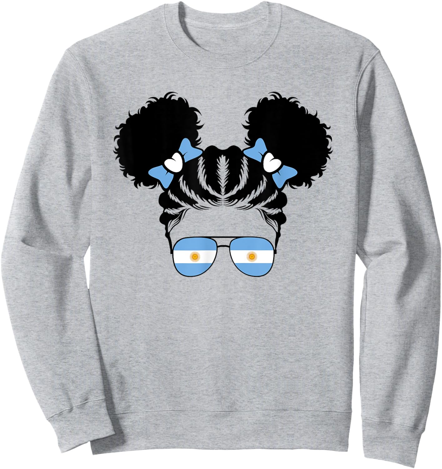 Argentinian Girl Kids Argentine Argentina Flag Youth Girls Sweatshirt - Sweatshirt | Ash