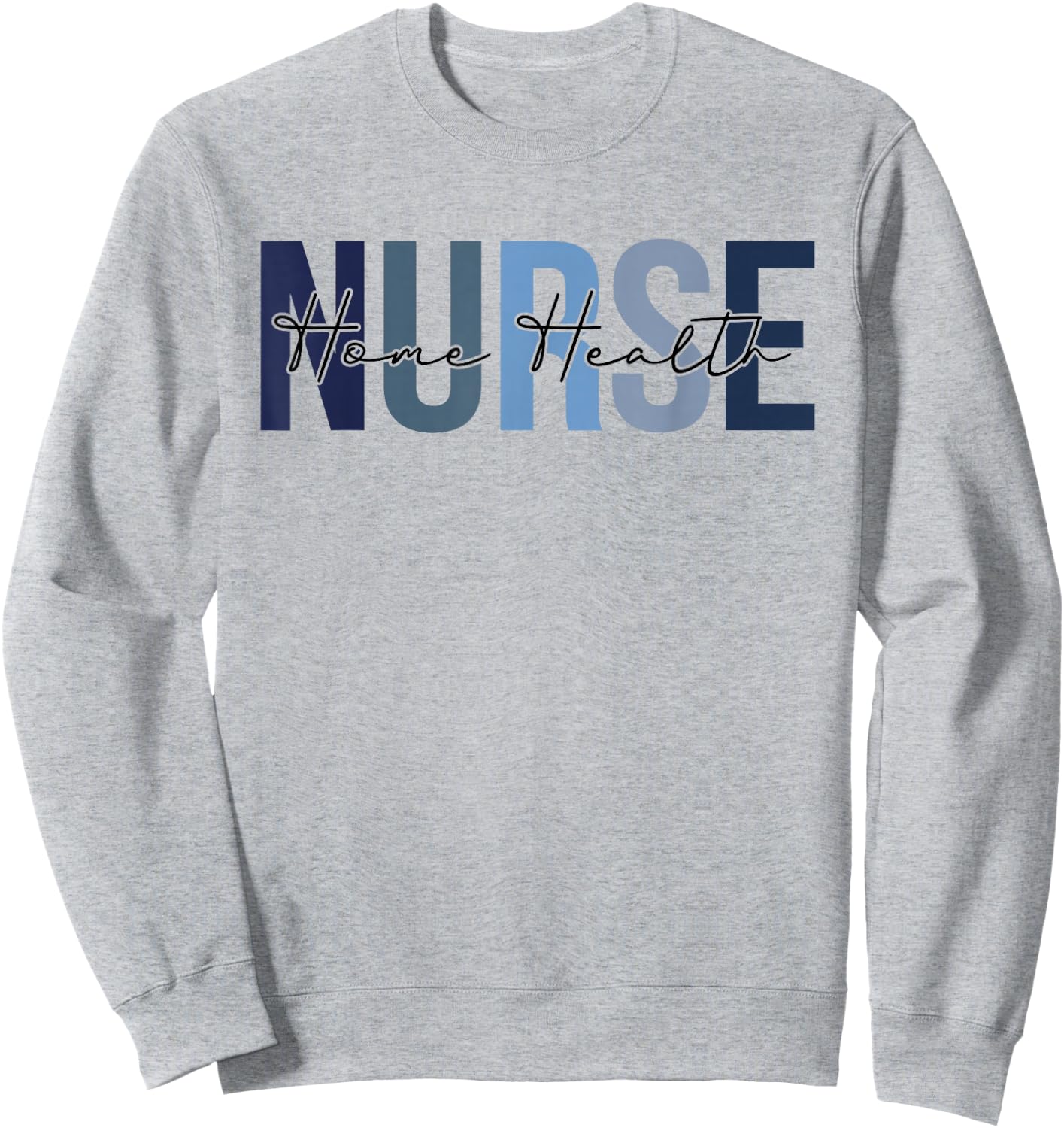 Retro Home Health Nurse Gifts Nursing Apparel Sweatshirt - Sweatshirt | Ash