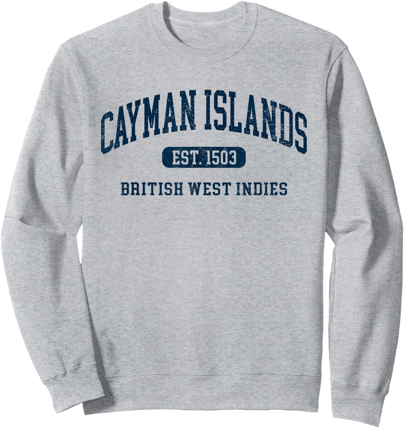 Retro Grand Cayman Islands 1503 Vintage Vacation Souvenir Sweatshirt - Sweatshirt | Ash