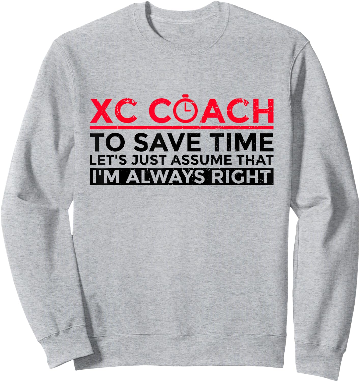 Cross Country Coach Design For A XC Runner Coach Sweatshirt - Sweatshirt | Ash