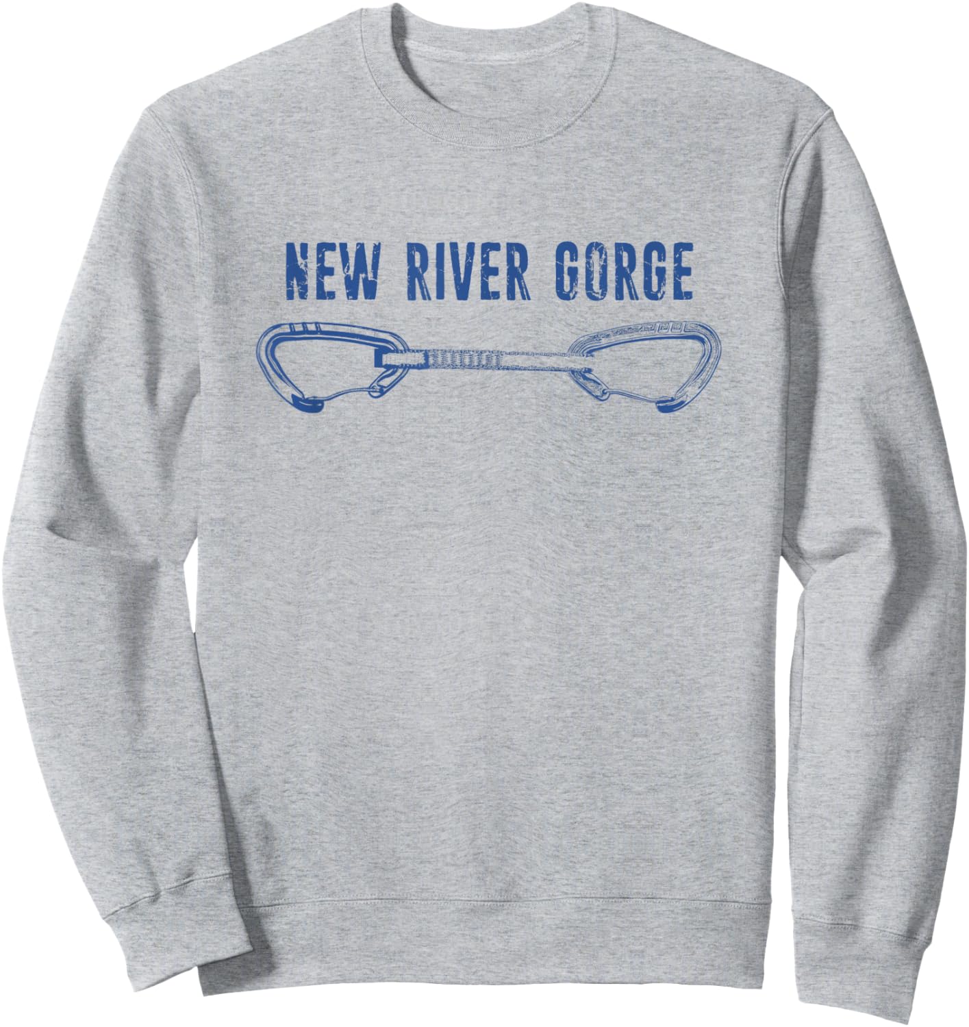 New River Gorge Rock Climbing Quickdraw Sweatshirt - Sweatshirt | Ash