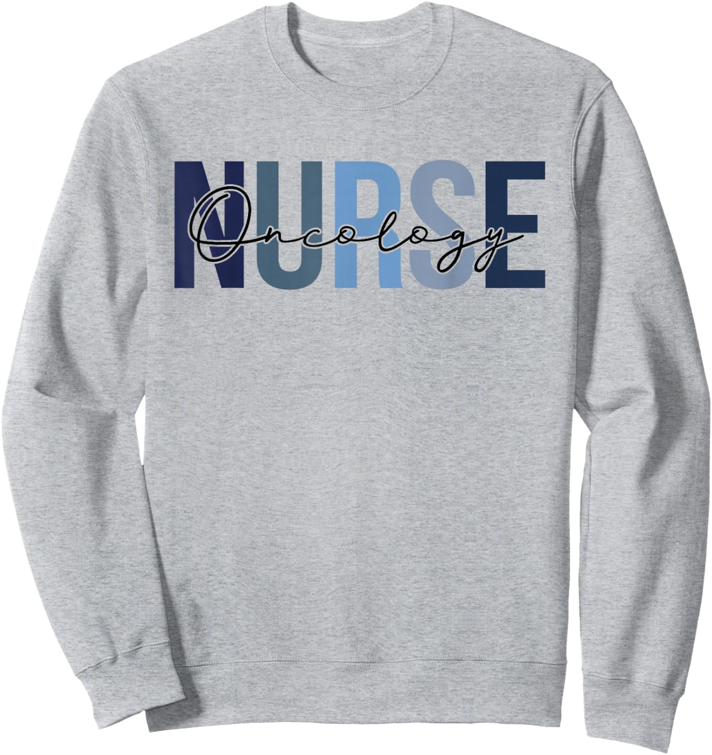 Retro Oncology Nurse Gifts Nursing Apparel Sweatshirt - Sweatshirt | Ash