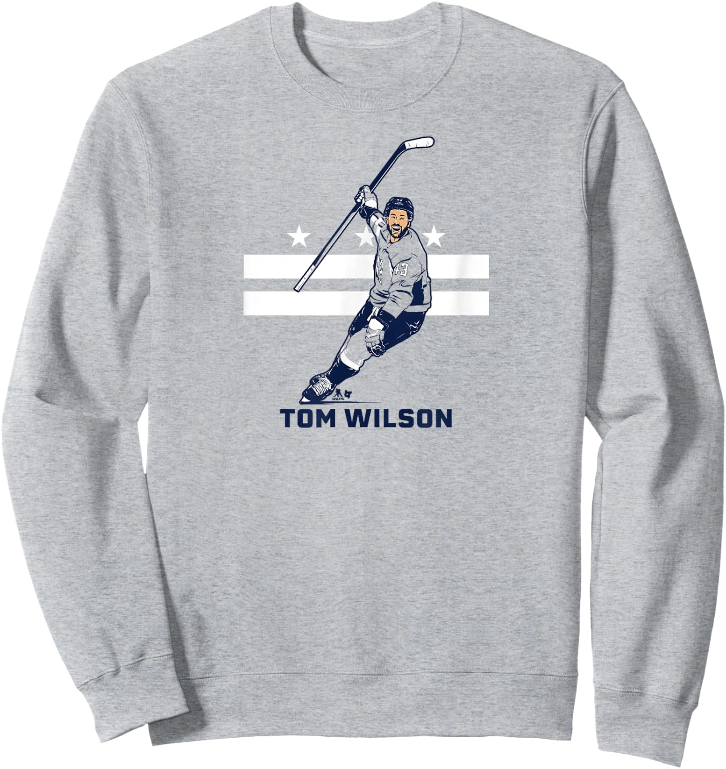 Tom Wilson: City Star - Washington D.C. Hockey Sweatshirt - Sweatshirt | Ash