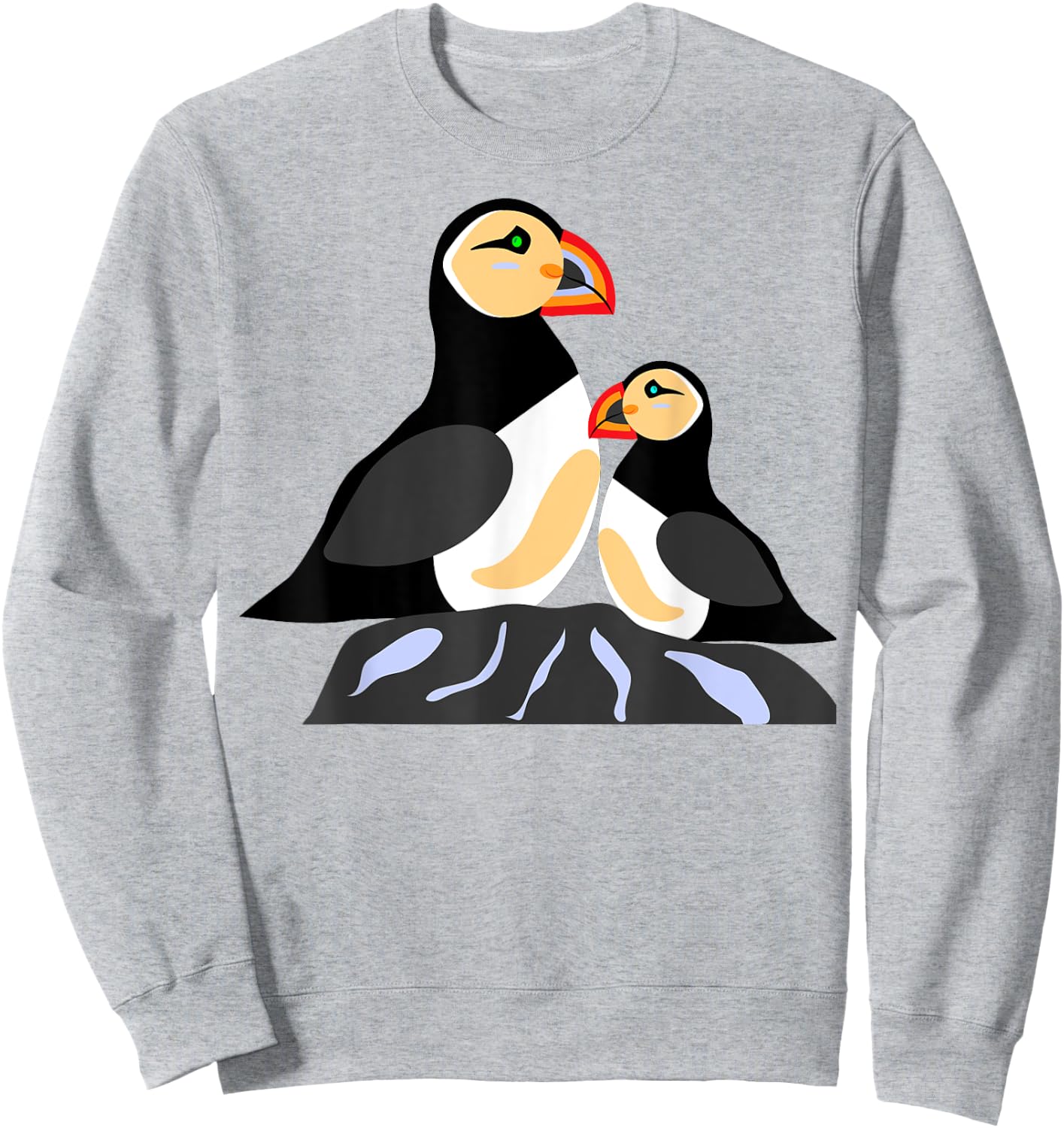 Puffins Are My Spirit Animals Seabirds On A Rock Iceland Sweatshirt - Sweatshirt | Ash