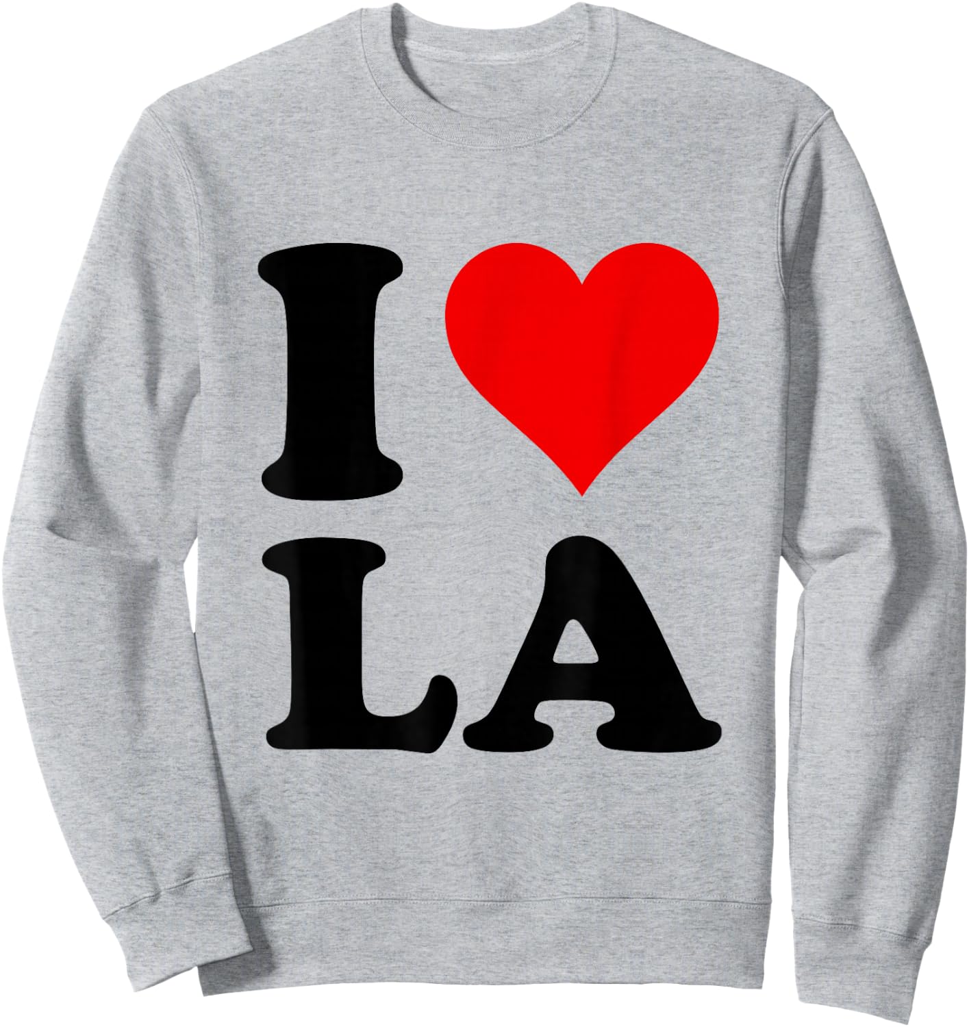 Red Heart I Love LA Sweatshirt - Sweatshirt | Ash