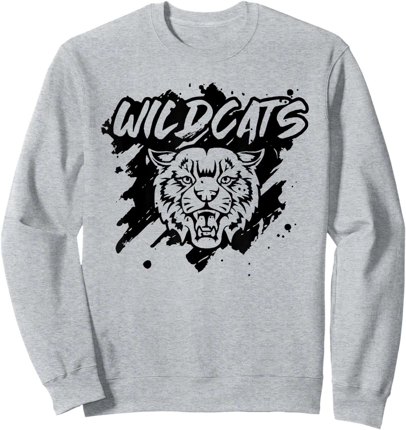Wildcats Football School Sports Fan Team Spirit Sweatshirt - Sweatshirt | Ash