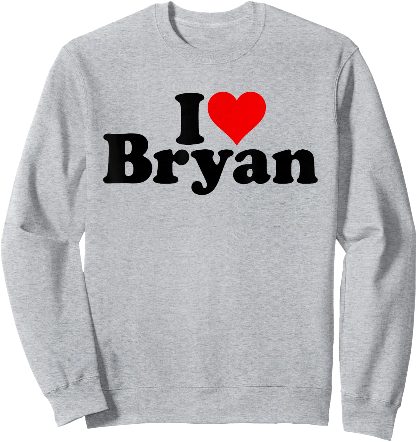 I Love Heart Bryan Sweatshirt - Sweatshirt | Ash