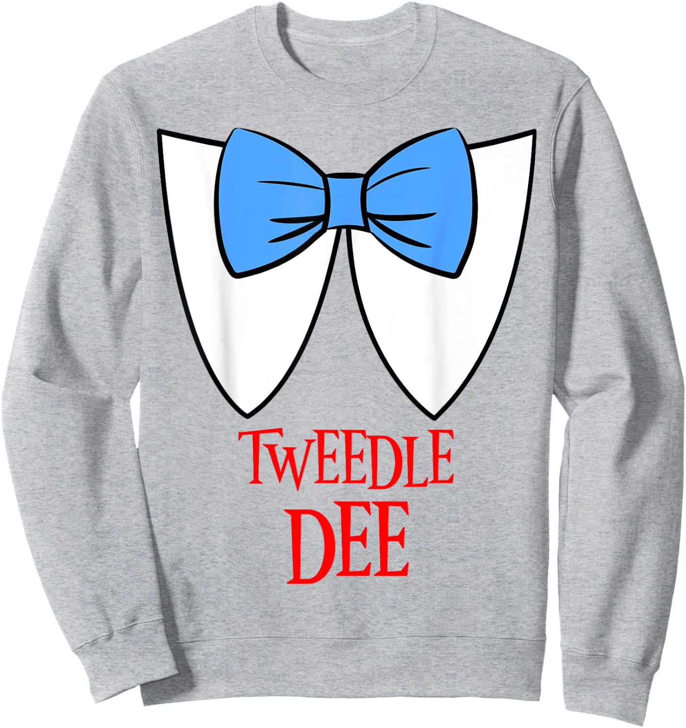 Tweedle Dee Costume Halloween Fairytale Character Sweatshirt - Sweatshirt | Ash