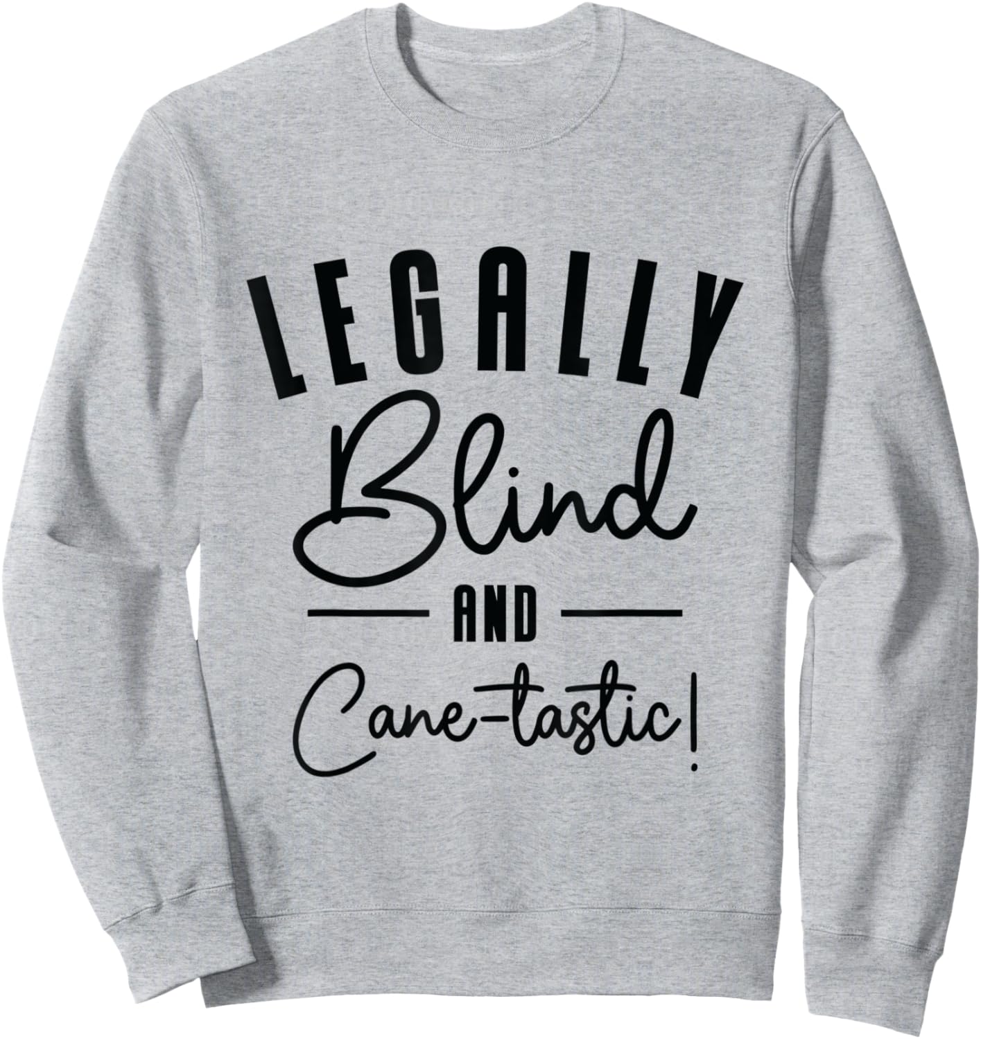 Braille Blind Blindness Awareness Visually Impaired Sweatshirt - Sweatshirt | Ash