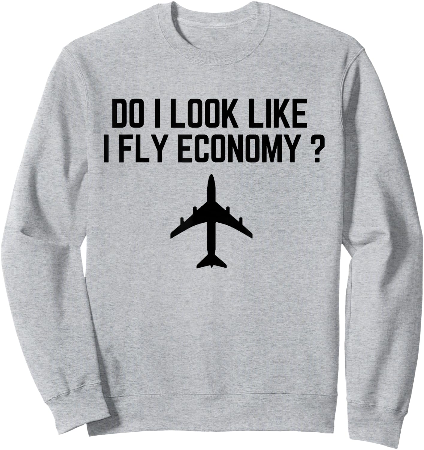 Do I Look Like I Fly Economy ? Funny First Class Traveling Sweatshirt - Sweatshirt | Ash