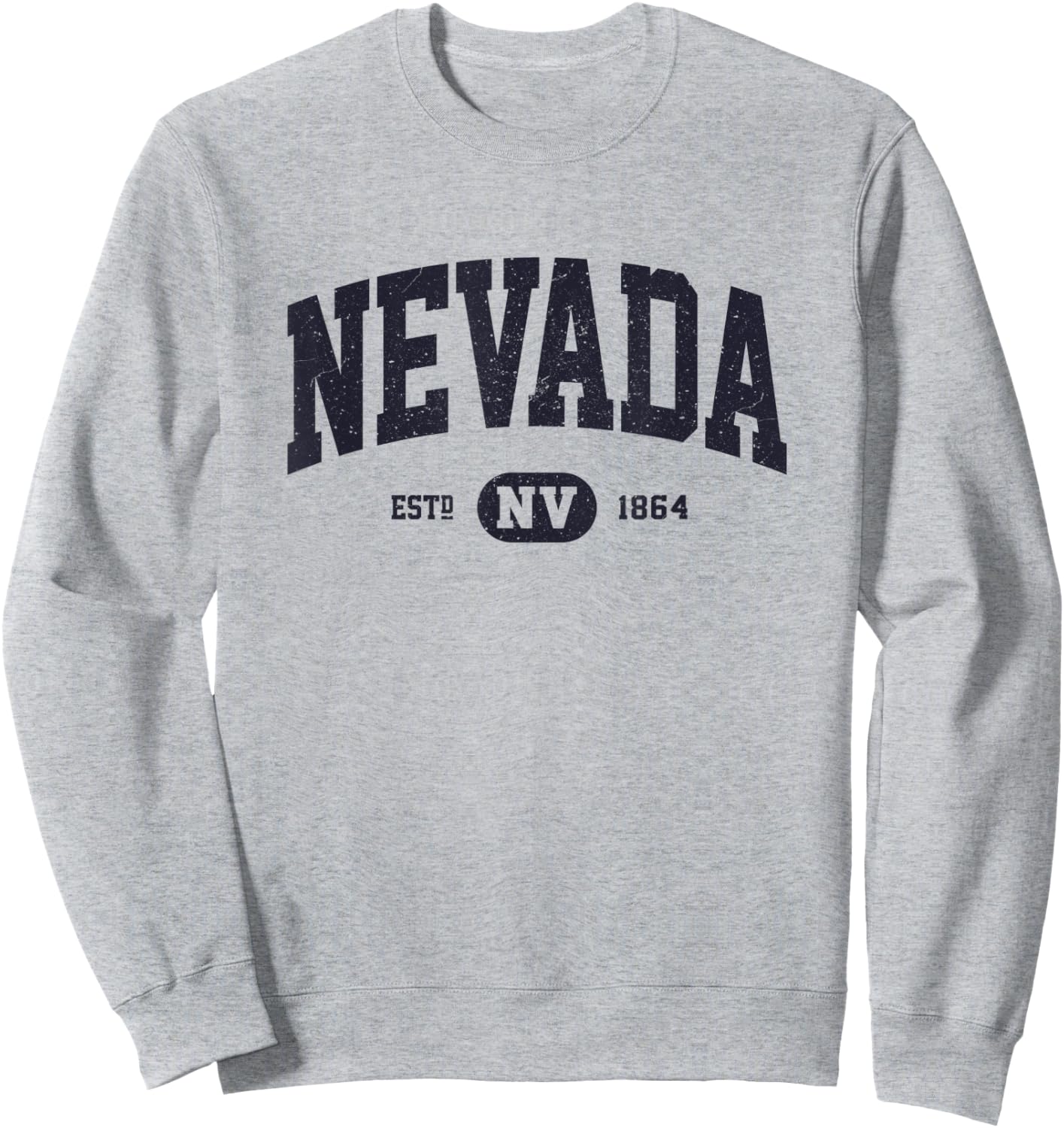 Navy Retro Vintage Nevada Sweatshirt - Sweatshirt | Ash