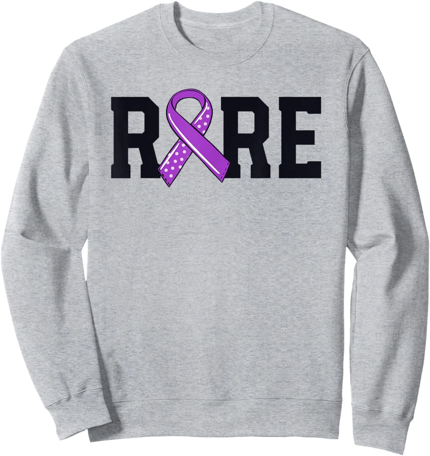Rare Disease Mastocytosis Awareness Mast Cell Ribbon MCAS Sweatshirt - Sweatshirt | Ash