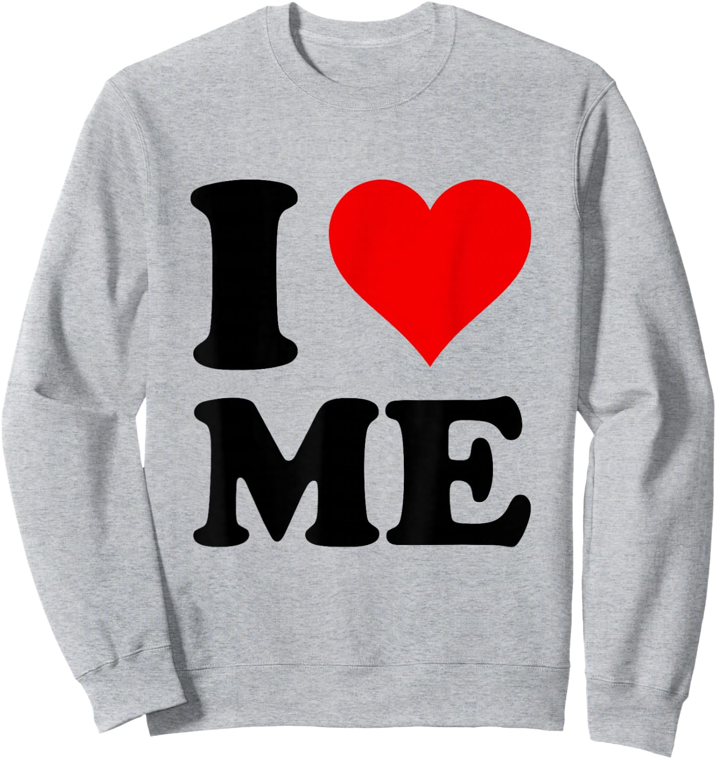 Heart Red I Love Me Sweatshirt - Sweatshirt | Ash