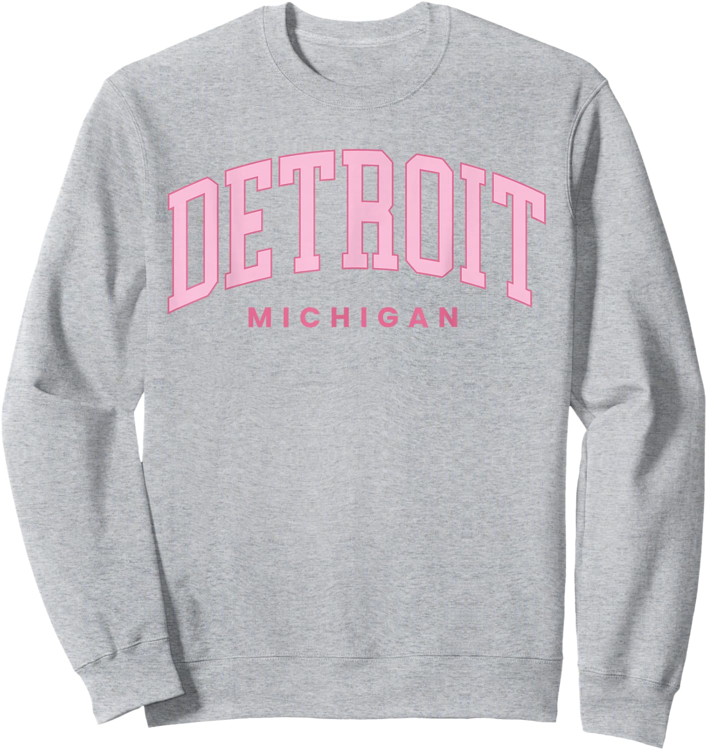 Retro Detroit Michigan Vintage Preppy Throwback Girls Kid Sweatshirt - Sweatshirt | Ash