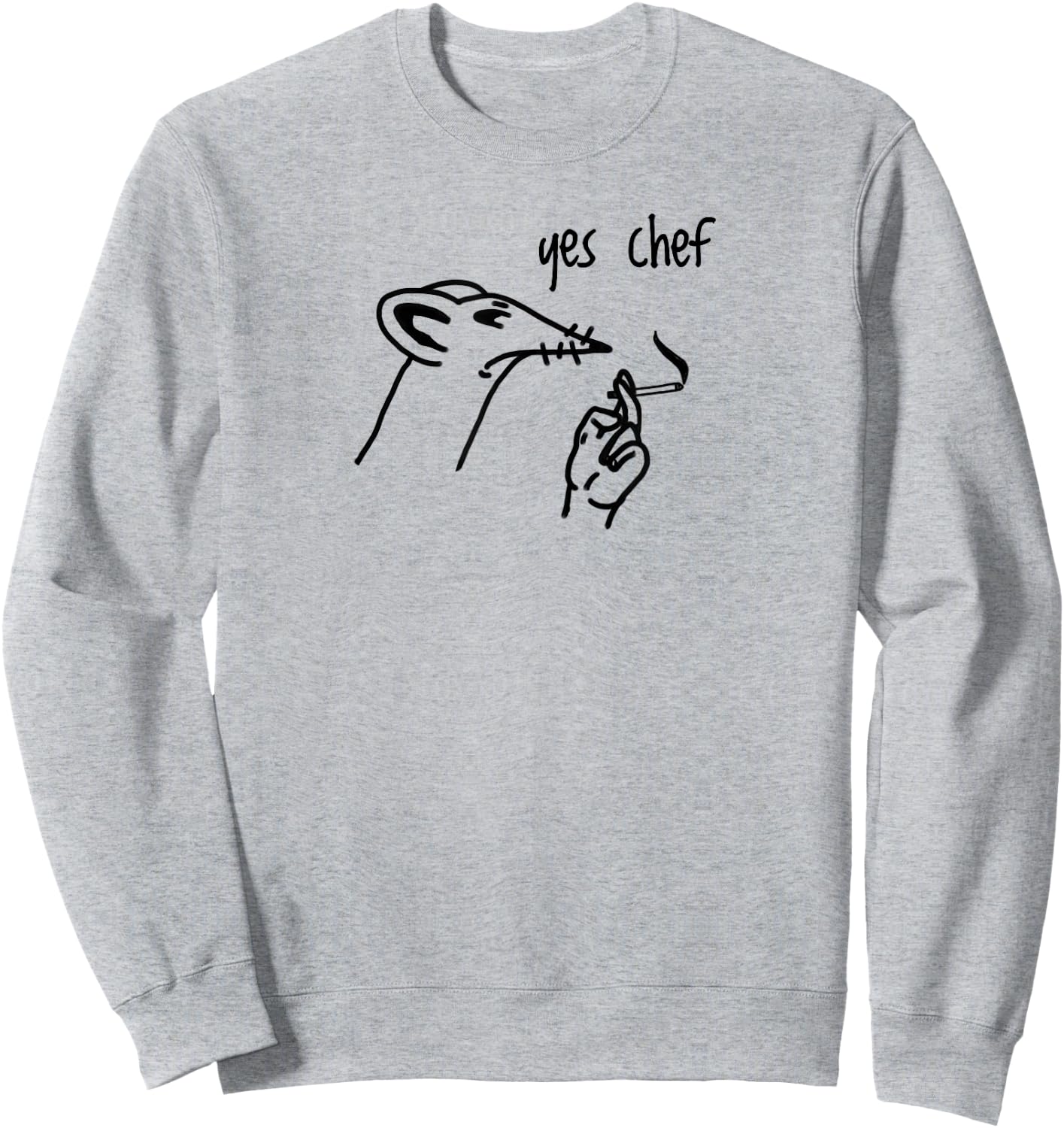 Yes Chef Kitchen Staff Sweatshirt - Sweatshirt | Ash