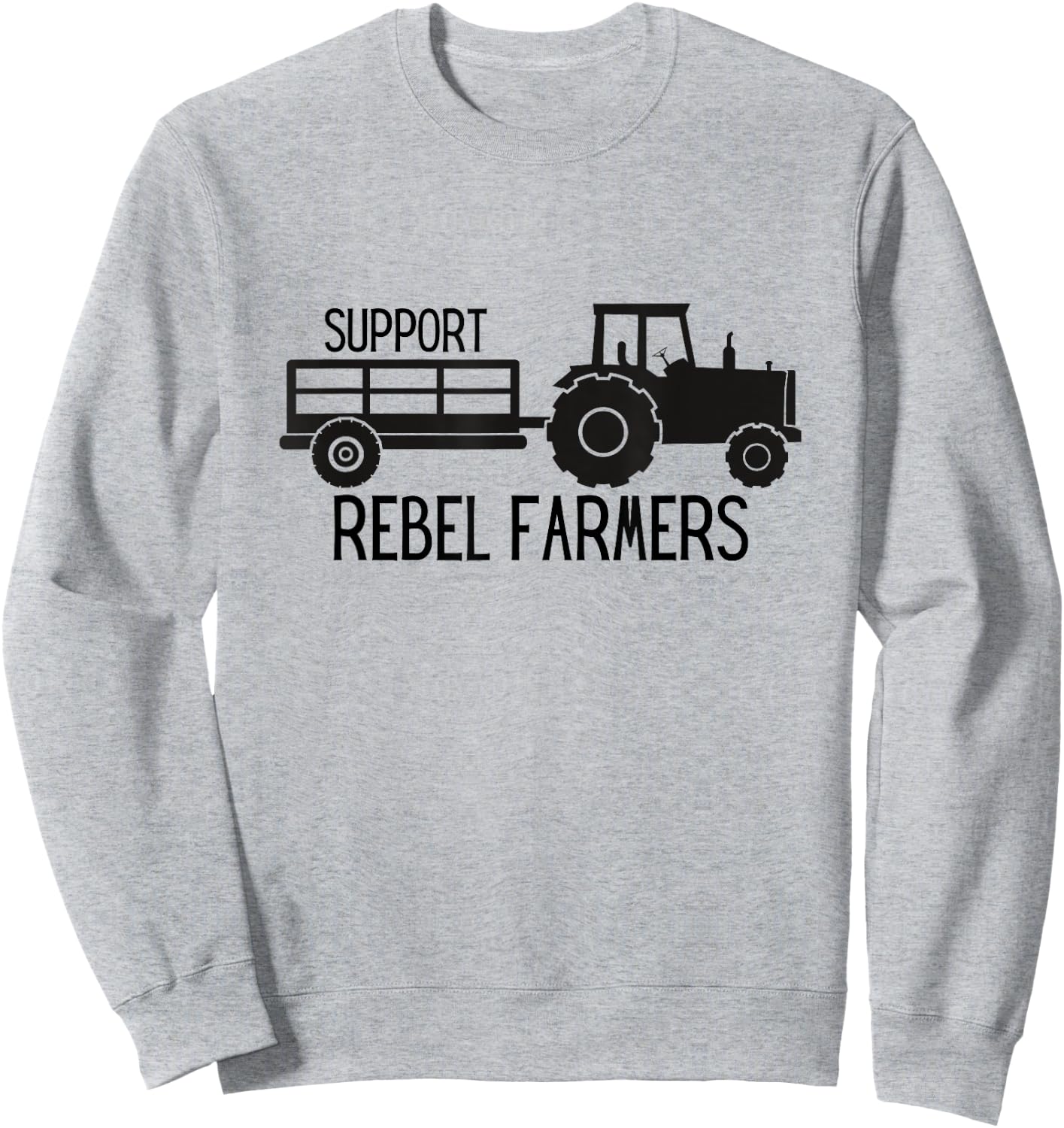 Support Rebel Farmers Sweatshirt - Sweatshirt | Ash