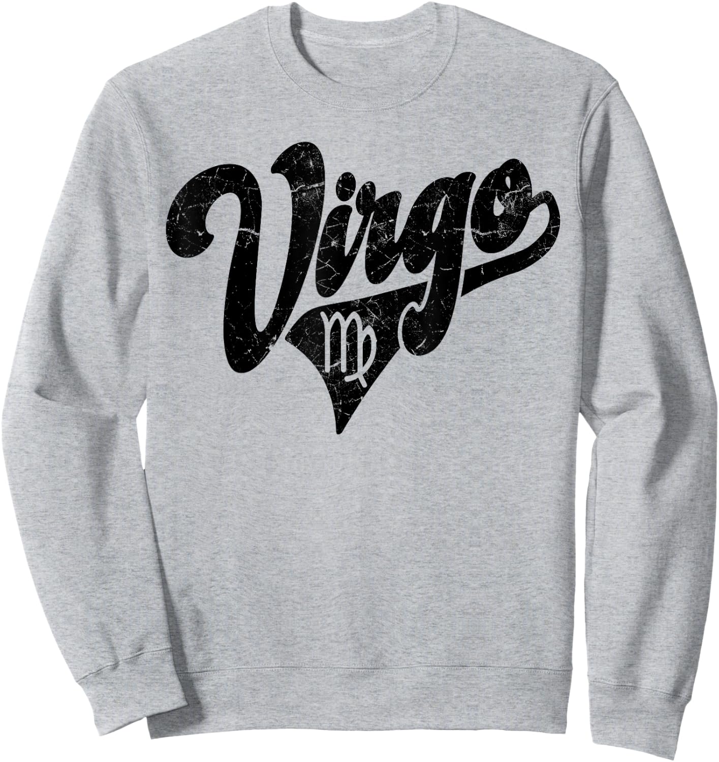 Virgo Retro Zodiac - Astrology - Horoscope, Virgo Sweatshirt - Sweatshirt | Ash