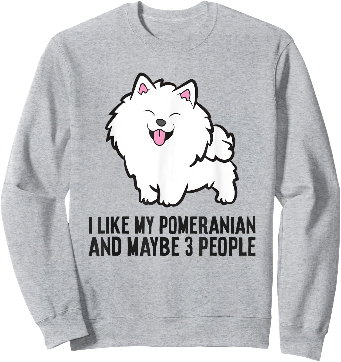 I Like My Pomeranian And Maybe Like 3 People Pomeranian Sweatshirt - Sweatshirt | Ash