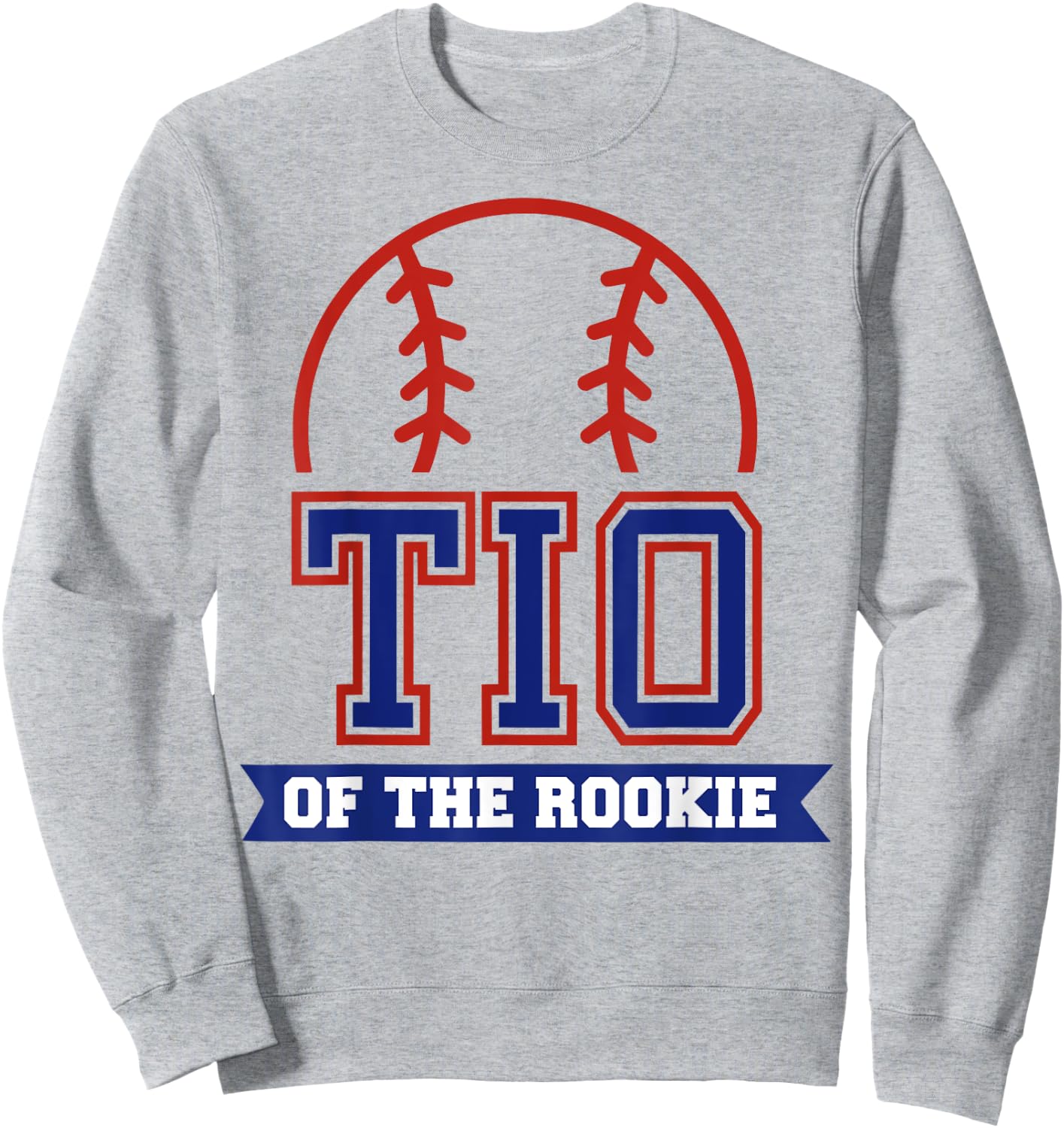 Tio of Rookie 1st Birthday Baseball Theme Matching Party Sweatshirt - Sweatshirt | Ash