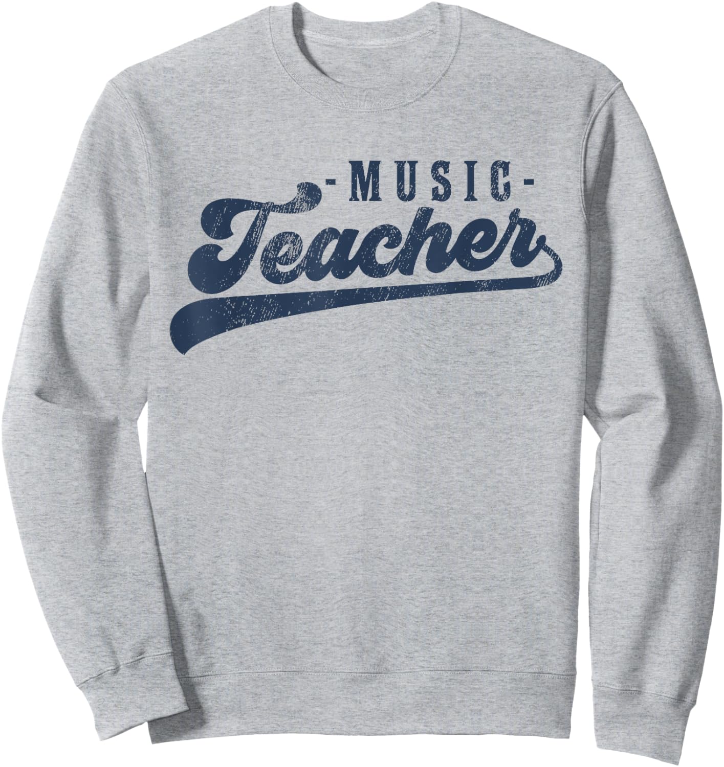 Music Teacher Men Women Cute Vintage Graphic Music Teacher Sweatshirt - Sweatshirt | Ash