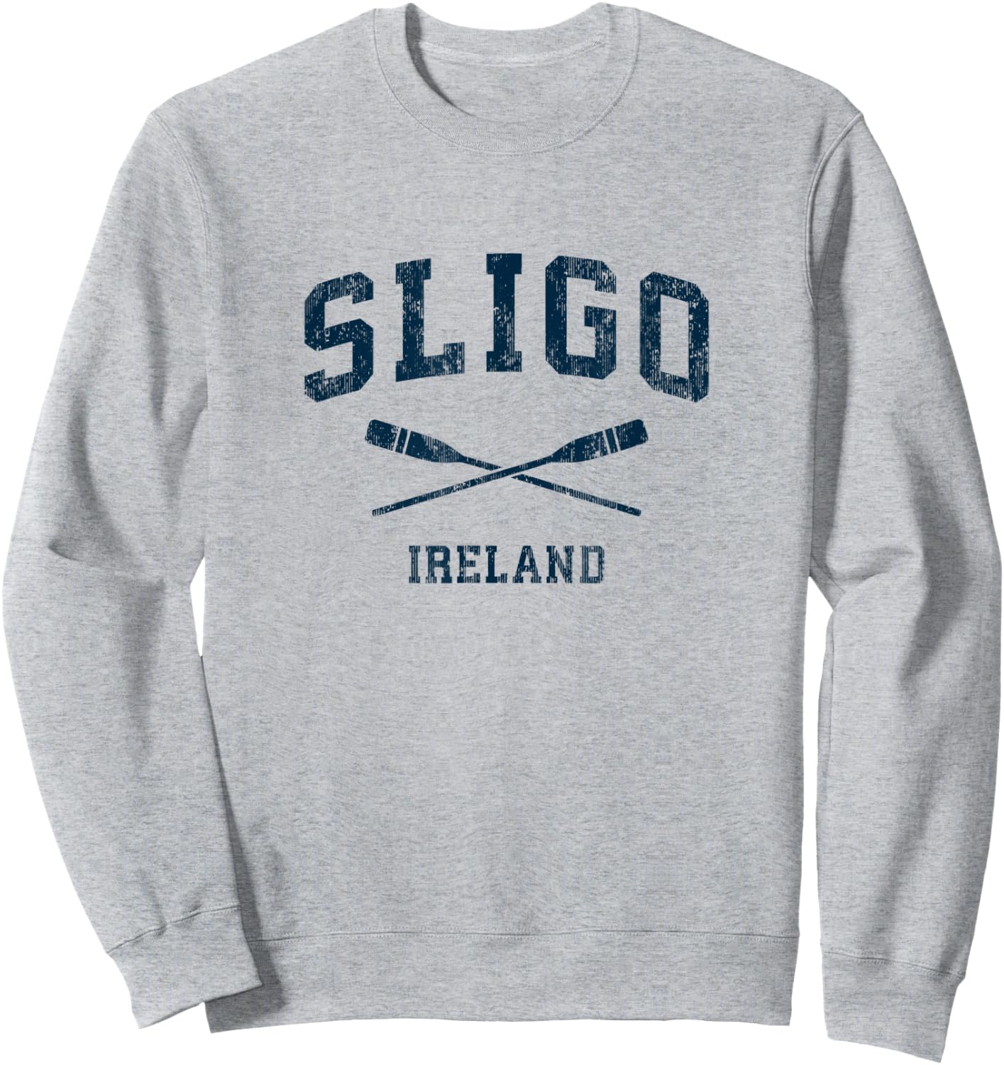 Sligo Ireland Vintage Nautical Paddles Sports Oars Sweatshirt - Sweatshirt | Ash