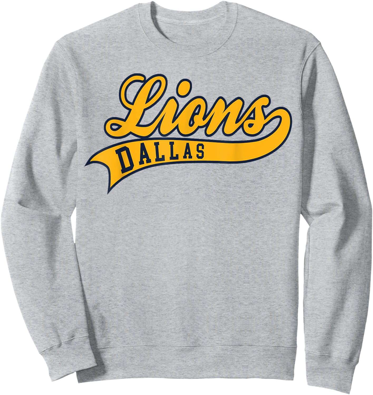 Dallas Lions Baseball Sweatshirt - Sweatshirt | Ash