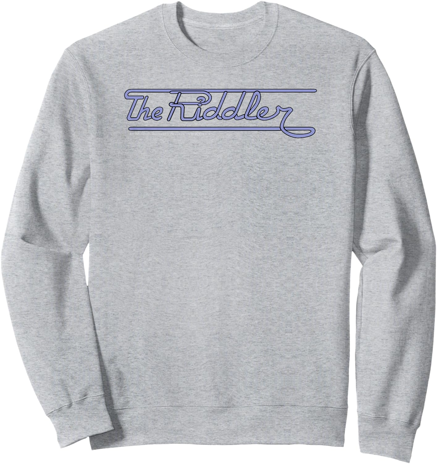 DC Comics Batman The Riddler Vintage Neon Logo Sweatshirt - Sweatshirt | Ash