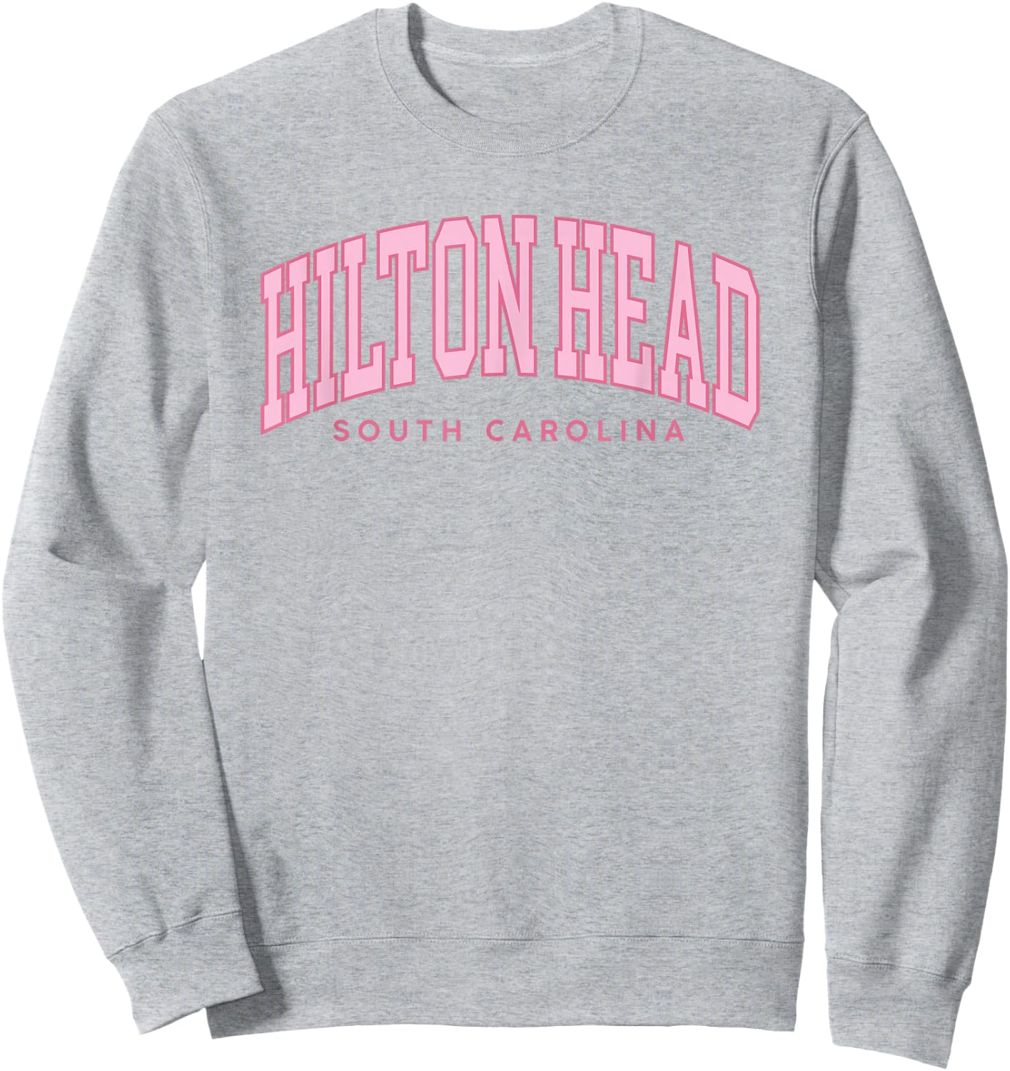 Hilton Head South Carolina Pink Retro Preppy Throwback Girls Sweatshirt - Sweatshirt | Ash