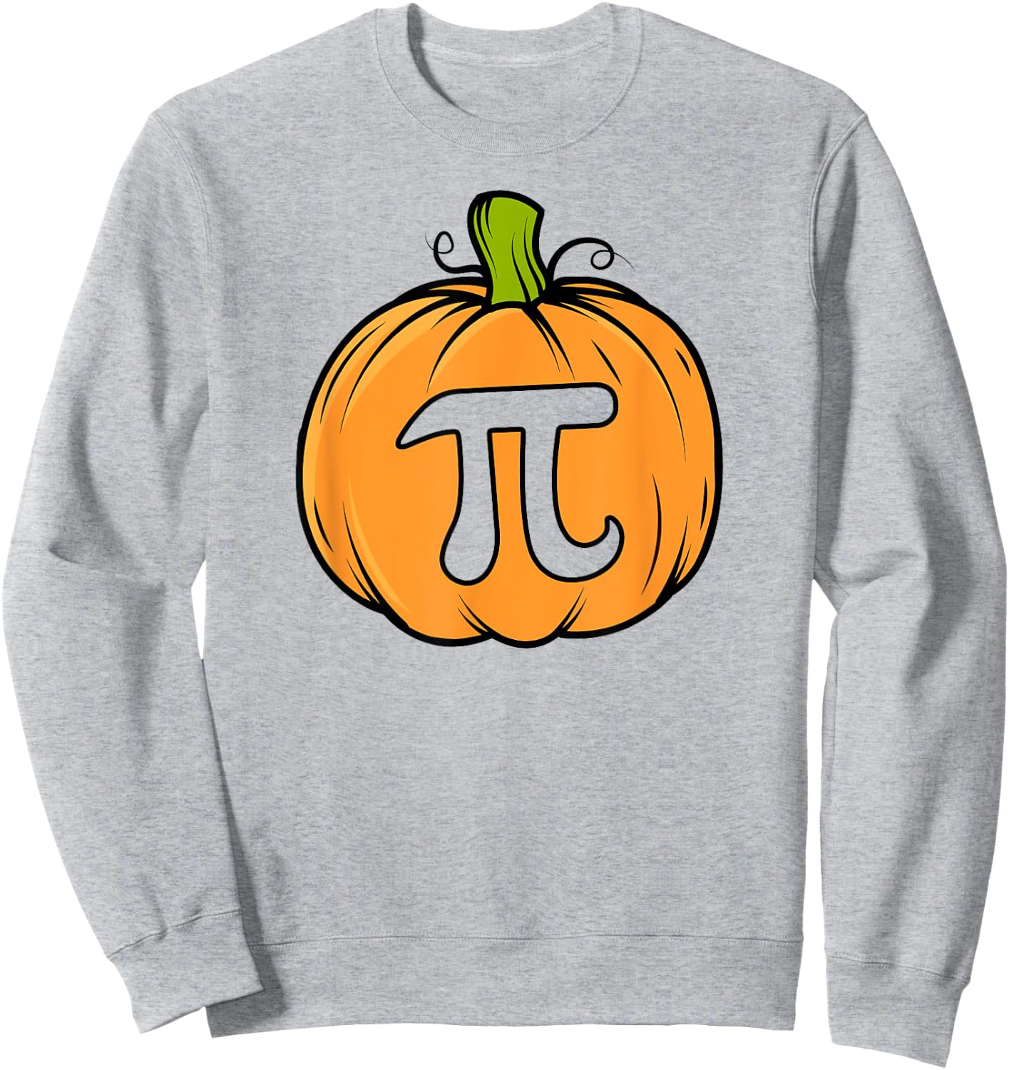 Thanksgiving Pumpkin Pie Funny Math Christmas Pumpkin Pi Sweatshirt - Sweatshirt | Ash
