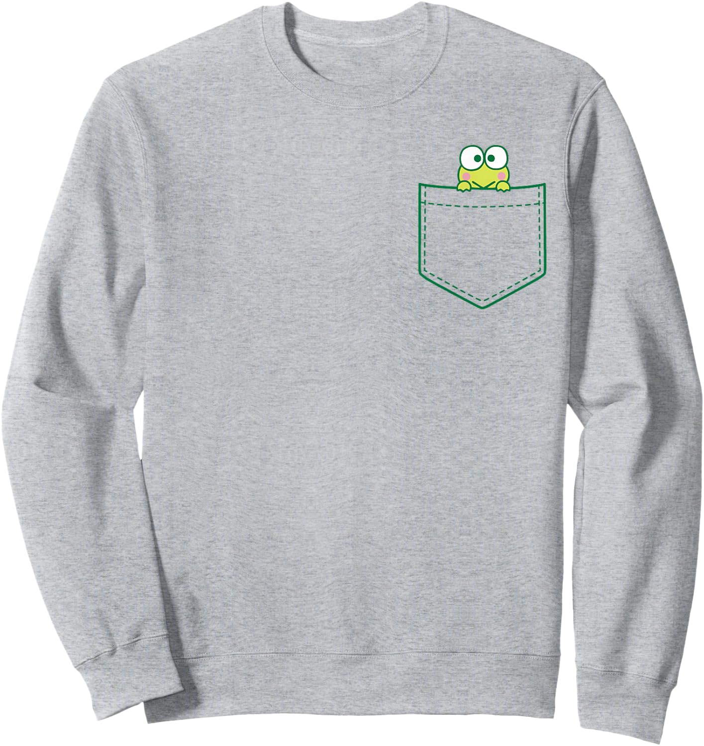 Keroppi Chest Pocket Sweatshirt - Sweatshirt | Ash
