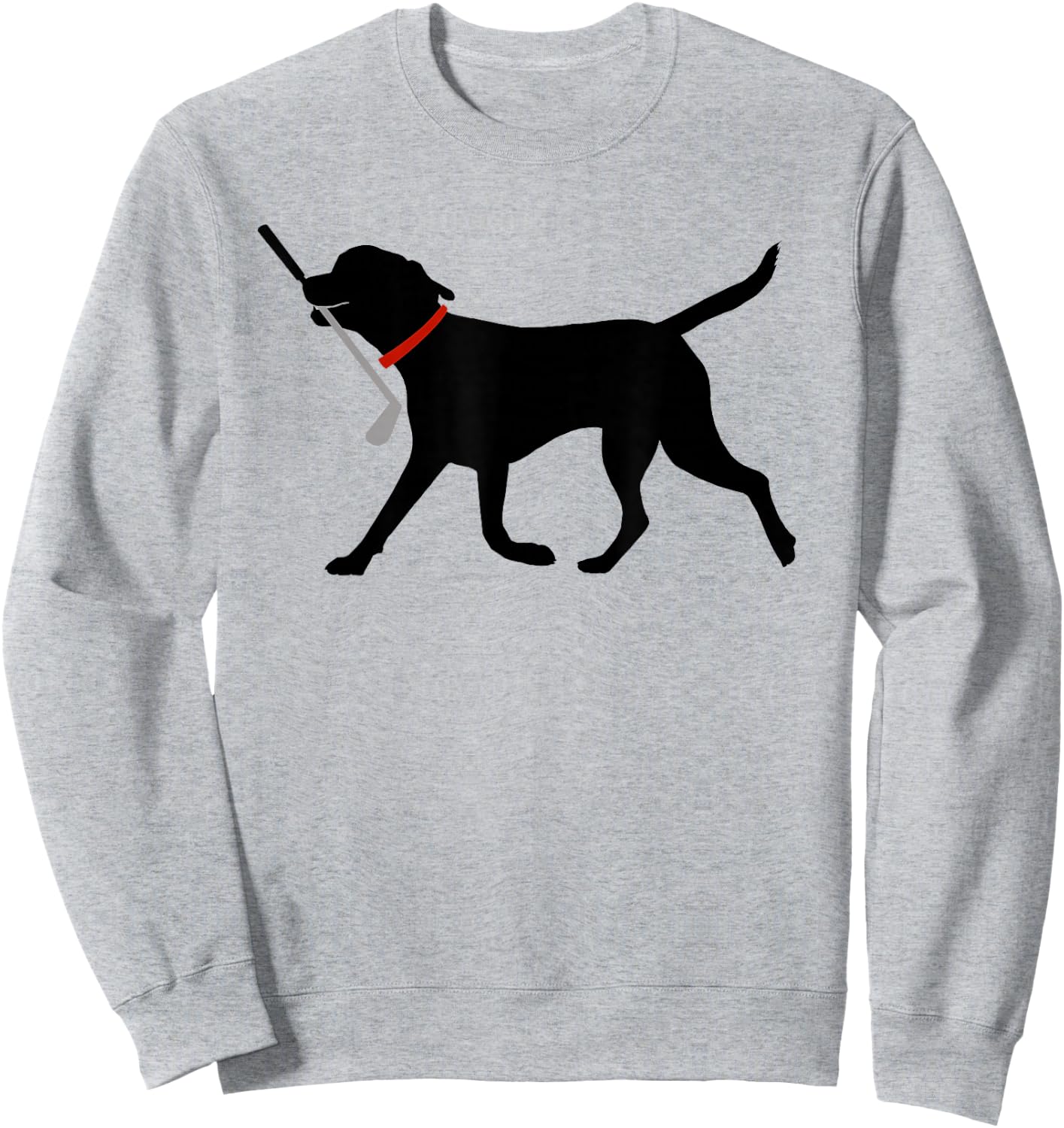 Labrador Fetch Golf Club Cute Golfing Black Lab Golf Sweatshirt - Sweatshirt | Ash
