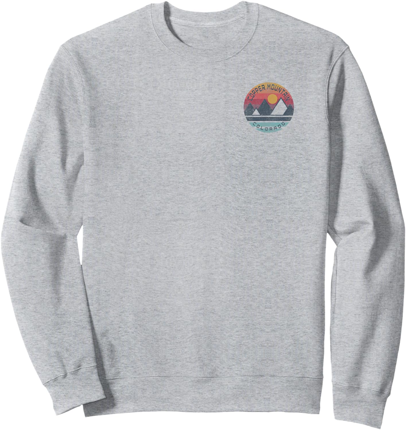 Copper Mountain, Colorado Mountain Graphic Sweatshirt - Sweatshirt | Ash