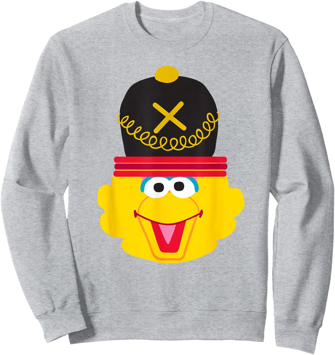 Sesame Street Christmas Nutcracker Big Bird Sweatshirt - Sweatshirt | Ash