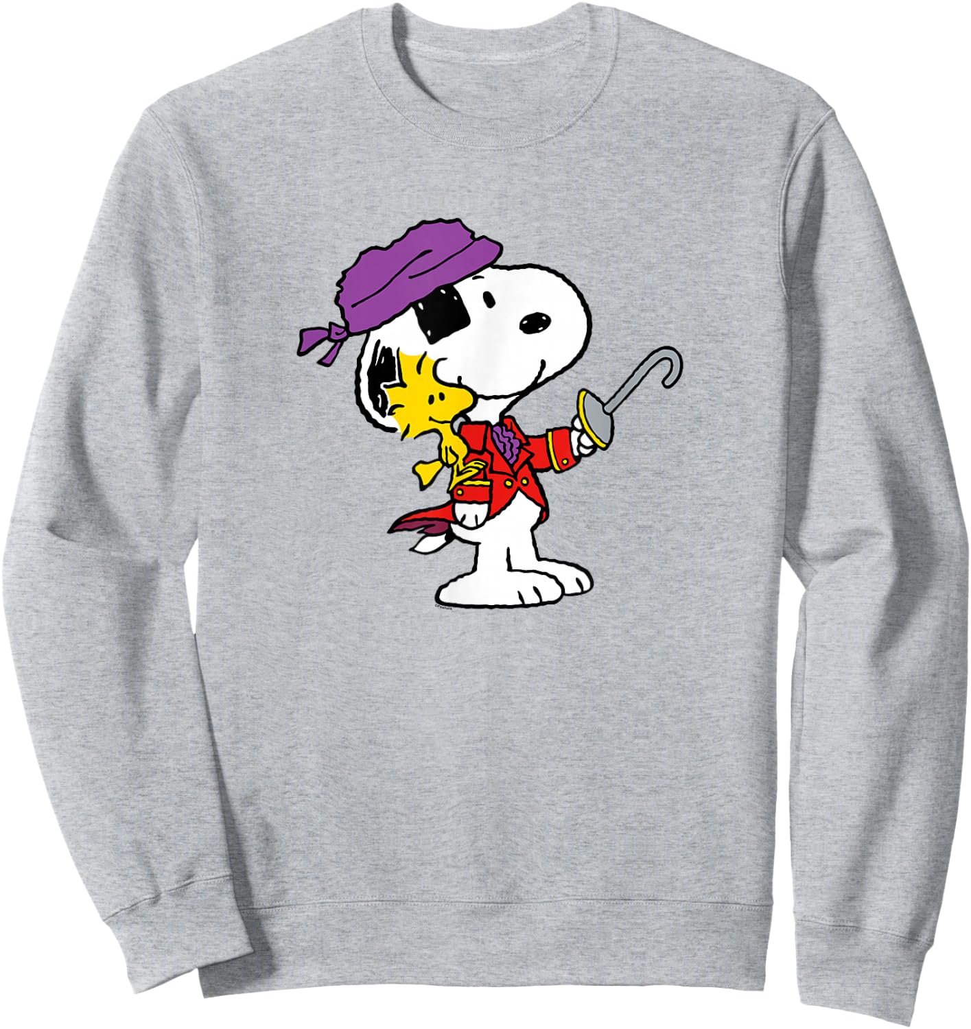 Peanuts Ahoy Snoopy and Woodstock Sweatshirt - Sweatshirt | Ash