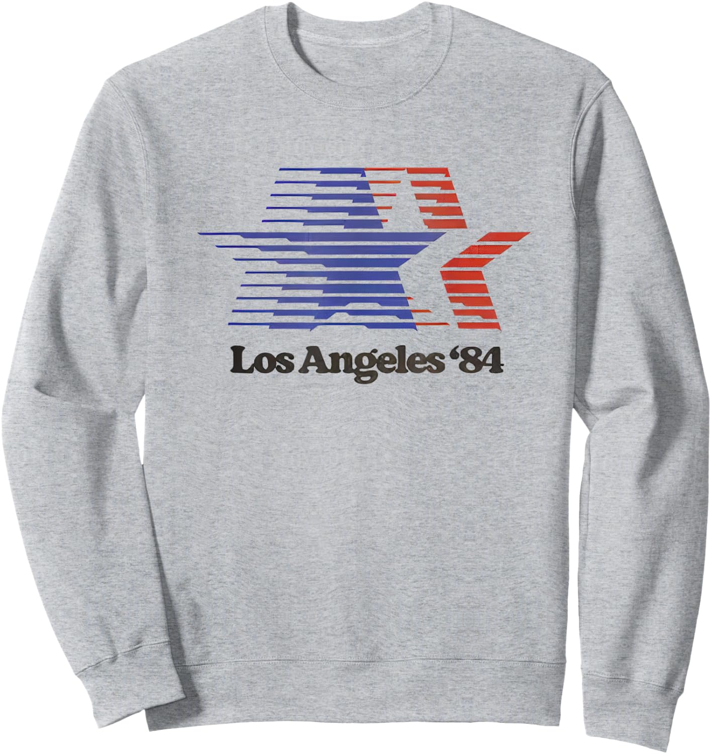 Los Angeles '84 Nostalgic LA Retro Vintage Sweatshirt - Sweatshirt | Ash
