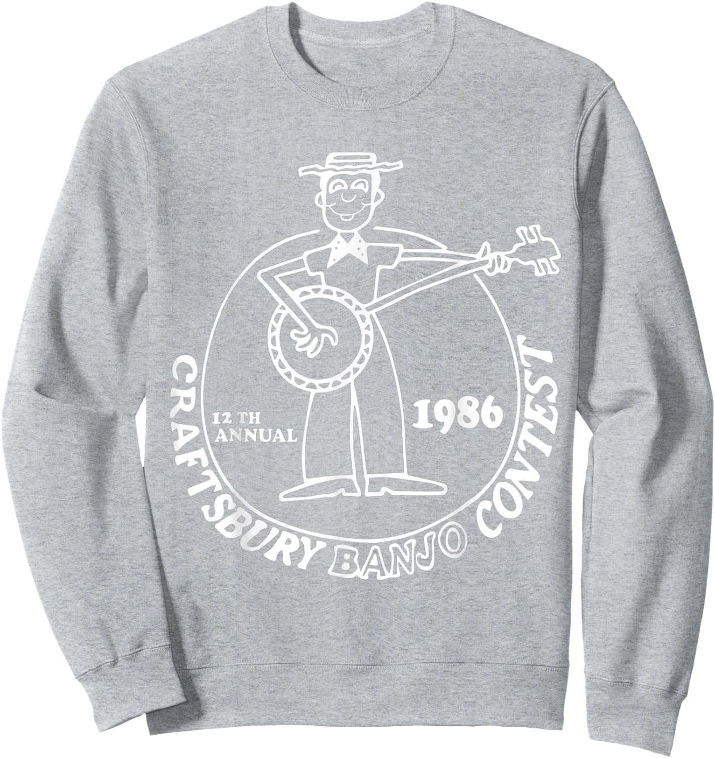 Craftsbury Banjo Contest 1986 Gift Ideas from the 80s Sweatshirt - Sweatshirt | Ash